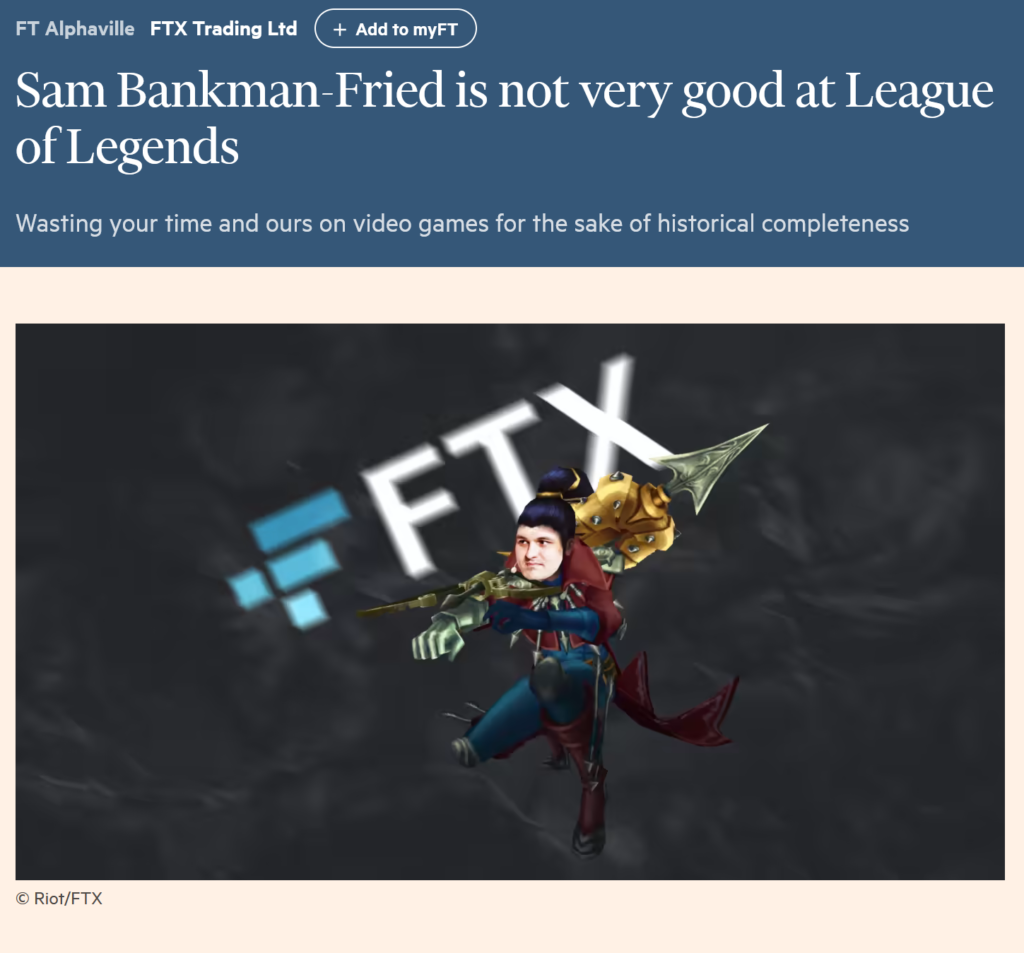 Sam Bankman-Fried's FTX implosion is reaching untold depths of stupid.